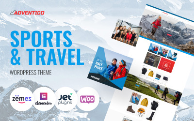 Adventigo - téma sportu a cestování WooCommerce
