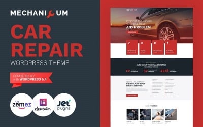 Mechanicum - тема WordPress Elementor для ремонта автомобилей