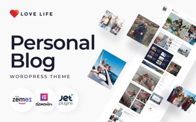 Love Life - Tema WordPress per blog personale reattivo