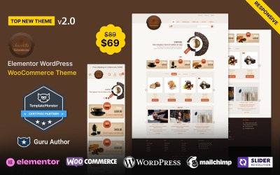 Chocolate - Cake and Coffee WooCommerce Teması