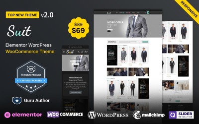 Suit - WooCommerce Theme för herrmode