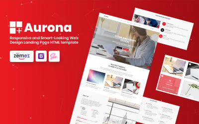 Aurona - Business Responsive HTML Landing Page szablon