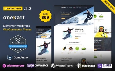 OneKart — спортивная мода и многоцелевая тема WooCommerce