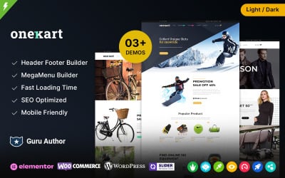 OneKart - Tema WooCommerce multipropósito para moda deportiva