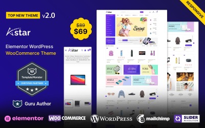 AStar – модна та багатоцільова тема WooCommerce