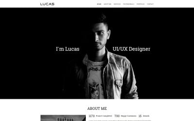 Lucas Portfolio-Onepage Kreative PSD-Vorlage