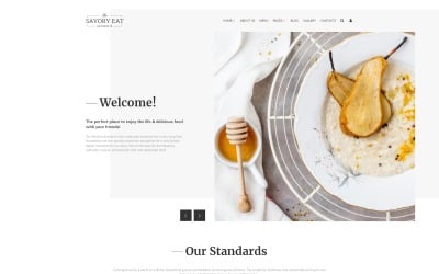 Savory Eat - Delicious 餐厅 &amp; Cafe Joomla模板