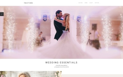 丹 &amp; Linda - Sophisticated Wedding Joomla Template