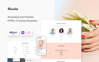 Blameless - Modèle de site Web HTML5 Multipage Nail Salon