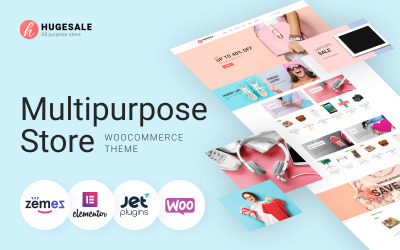 Hugesale - тема для многоцелевого магазина Elementor WooCommerce