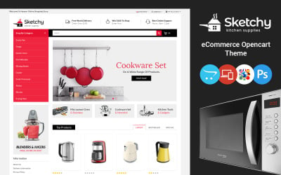 Sketchy - Multipurpose Mega Shop OpenCart Template