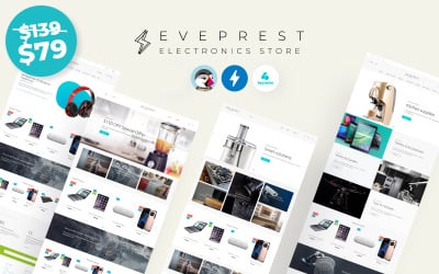 Eveprest Electronics 1.7 - Tema da PrestaShop da loja de eletrônicos
