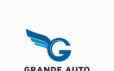 格兰德汽车齿轮G字母标志模板