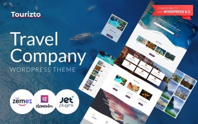 Tourizto - Tema Elementor de WordPress para empresas de viajes