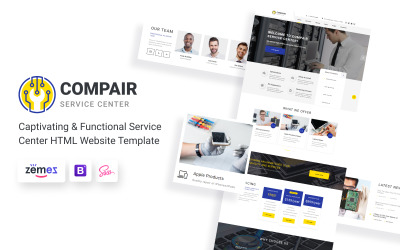 Compair -服务中心多页HTML5网站模板