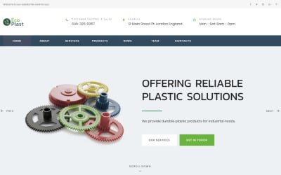 生态塑料-塑料解决方案HTML5登陆页面模板