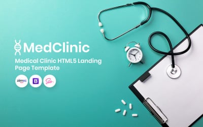 MedClinic - Landing Page Template für medizinische Kliniken