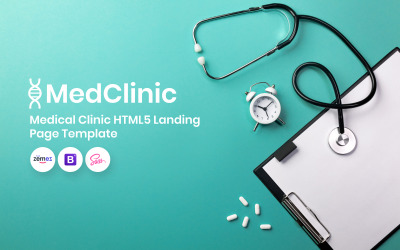 MedClinic - Mall för målsida för medicinska kliniker