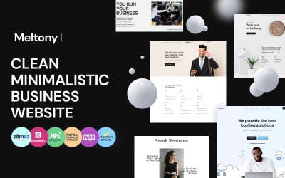 Meltony - Minimalistisch für jedes Unternehmen WordPress Theme