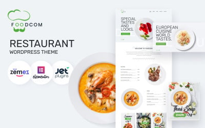 Foodcom - Tema do Restaurant WordPress Elementor