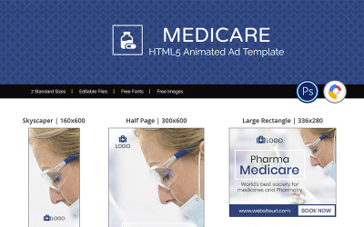 Hälsa &amp;amp; fitness | Medicare Annons Animerad Banner