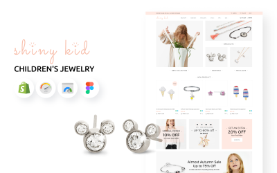 Shiny Kid - Children&#039;s Jewelry Shopify商店主题