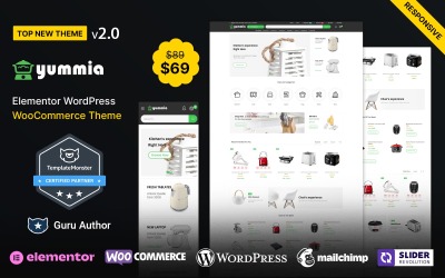 Yummia - Tema multipropósito de WooCommerce para cocina y electrodomésticos