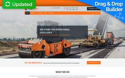 Highwayz - Шаблон Moto CMS 3 для дорожного строительства