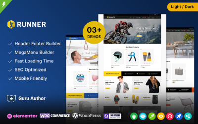 Runner - Sport, Fitness en Meubels Multifunctioneel WooCommerce Thema