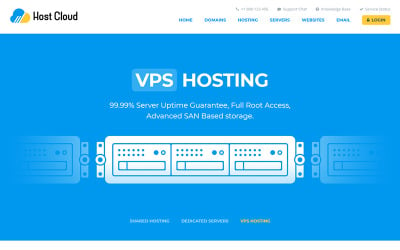 Host Cloud Website-sjabloon