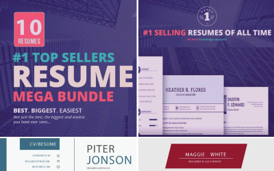 Top Selling Resume/CV : 10 Templates Bundle