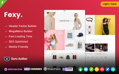 Foxy - Fashion Accessories Elementor WooCommerce Theme