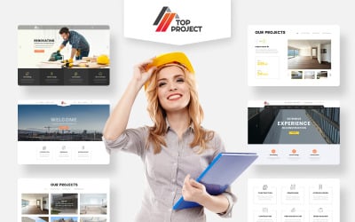 Top Project - Modèle de site Web HTML polyvalent pour entreprise de construction