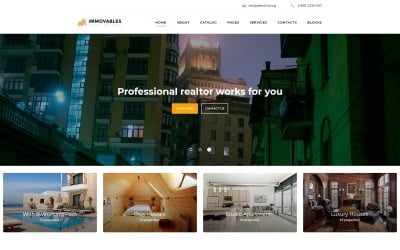 Immovables - 清洁 房地产 响应 HTML5 Website Template