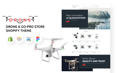 Drone &amp;amp; Go-pro Store Shopify Tema