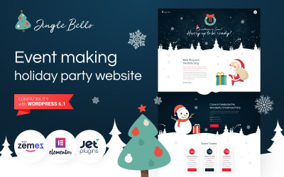 铃儿响叮当- WordPress主题网站的节日派对活动