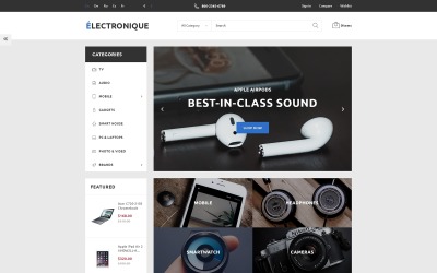 Electronique - Tema PrestaShop da loja de eletrônicos