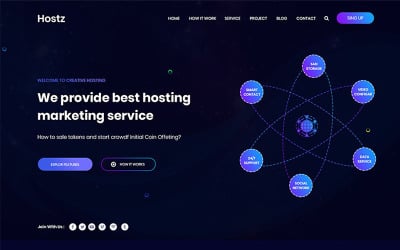 Hostz -托管HTML5登陆页面模板