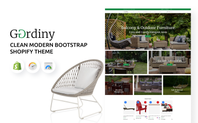 Gardiny - Clean Modern Bootstrap Shopify Theme