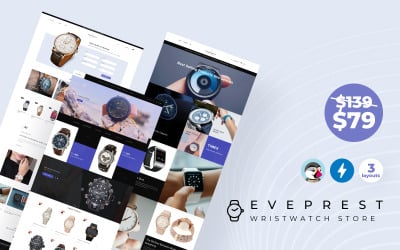 evprest手表-手表现代电子商务引导PrestaShop主题