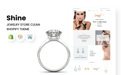 Shine &amp;amp; Sparkle – тема Clean Shopify для ювелірного магазину