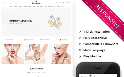 Luxurate - Адаптивный OpenCart шаблон для ювелирного магазина