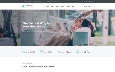 MortGates - Moderne Joomla-sjabloon voor financiële diensten