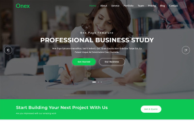 Onex - Consulting &amp;amp; Business Landing Page Template