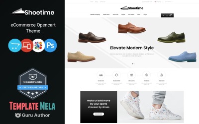 Shoetime – Cipőbolt és Divatüzlet OpenCart sablon