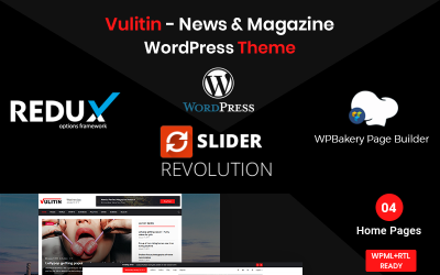 Vulitin - News &amp;amp; Magazine WordPress Theme