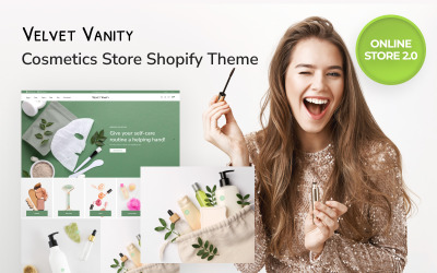 Velvet Vanity - Cosmetics Store 清洁 Online Store 2.0 Shopify主题