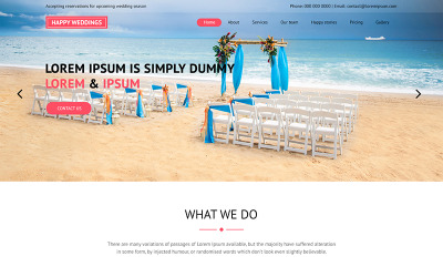 Happy Wedding - Wedding Planner PSD Template