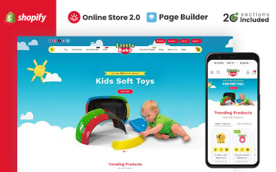 Little Baby Kids &amp;amp; Toys Store Shopify Theme