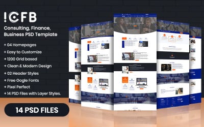 ICFB - Consulting, Finance, Business PSD Template